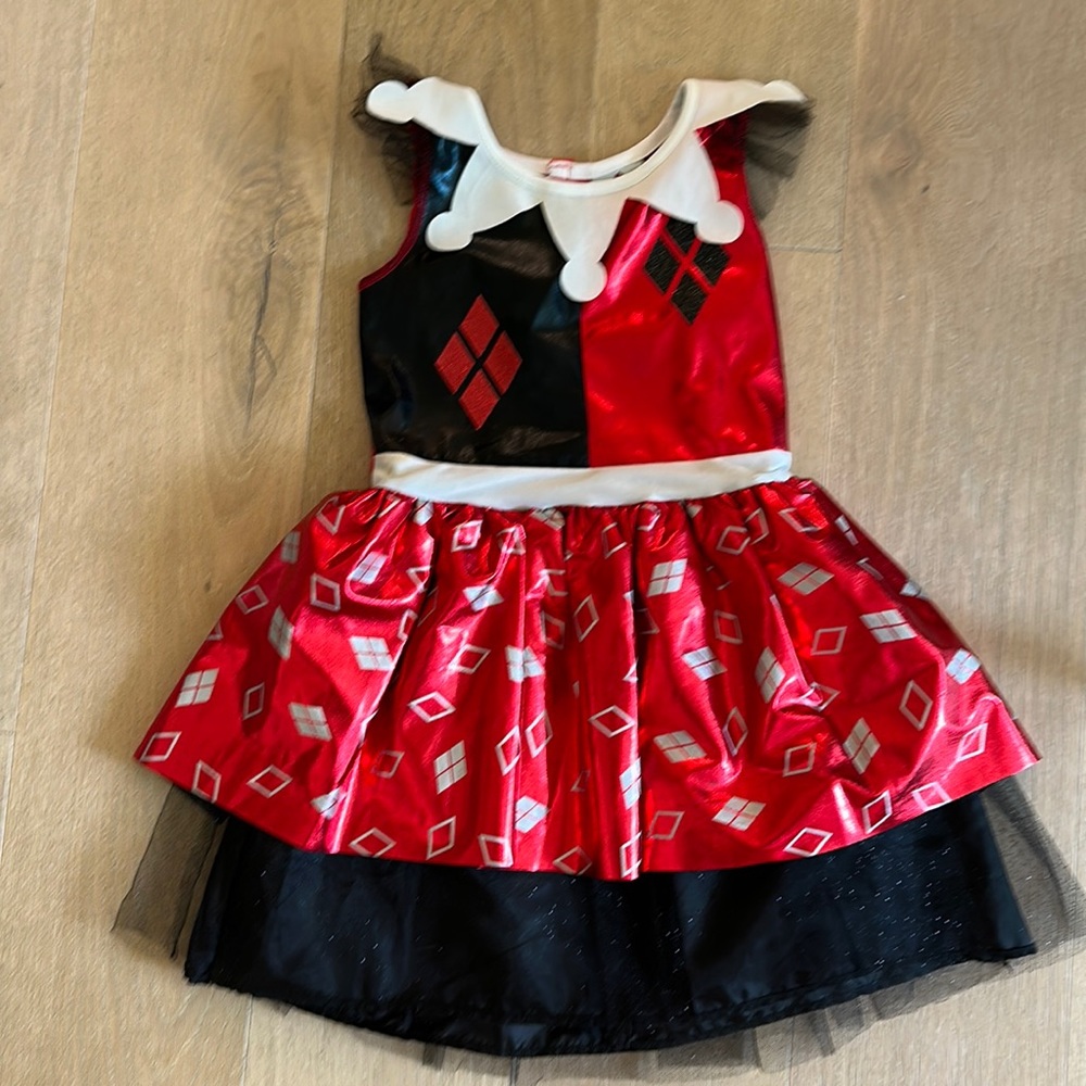 Harley Quinn costume dress - size M (7/8) like new!